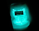 Health of Mind Glow in the Dark Stones - Aqua Blue 100g