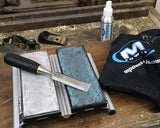 MPOWER SB2 600 & 1200 Grit Double Diamond Sharpening Stone Set with Canvas Case & Accessories