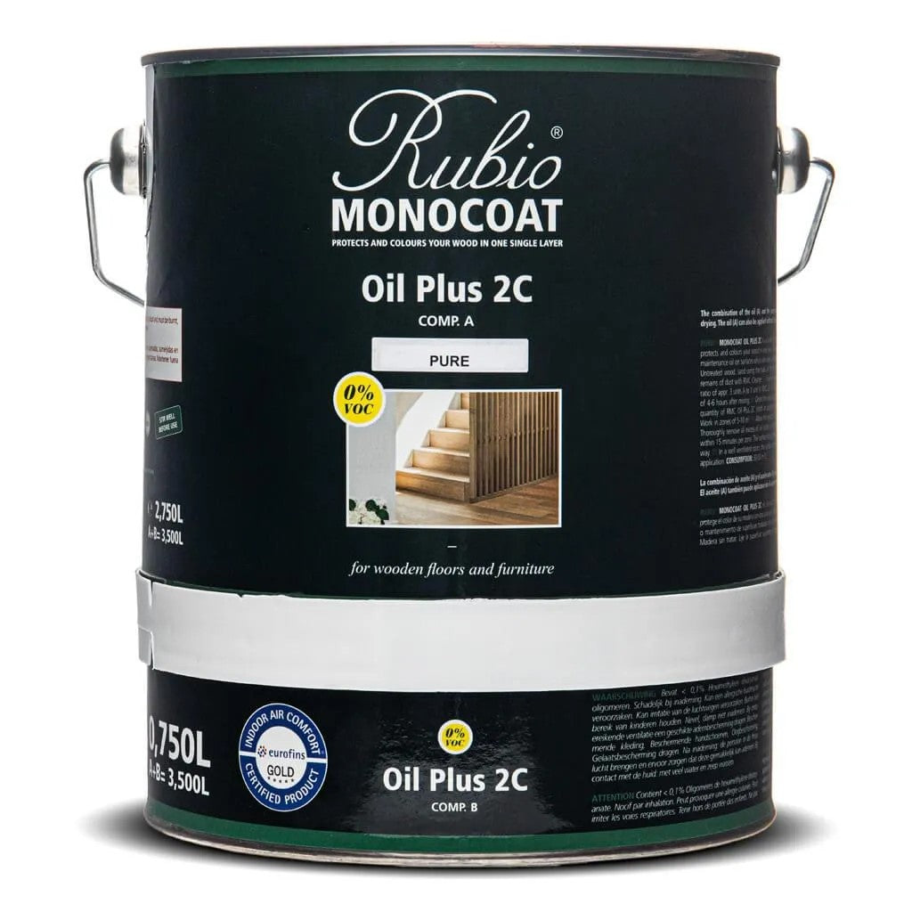 Rubio Monocoat Oil Plus 2C Hard Wax Oil - Pure 3.5L