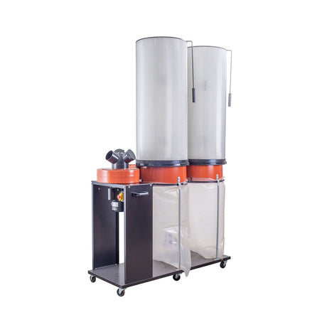 Sherwood 3HP Industrial Dust Extractor Single-Stage Collection 2300CFM with Twin Filter Cartridges