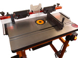 Sherwood Sidewinder Router Table Integrated Router Lift with Round Body Router Motor