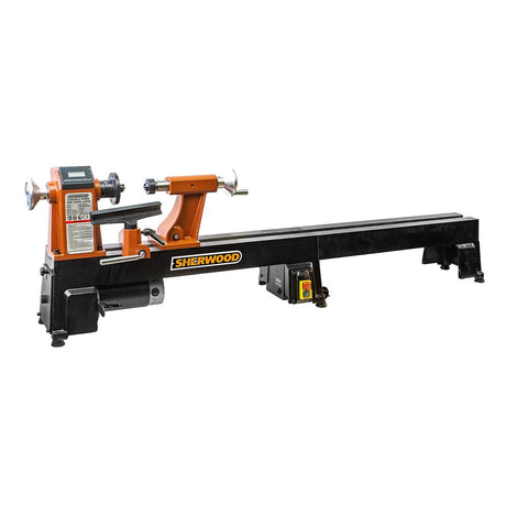 Sherwood Mini Wood Lathe 305mm Swing 550W Variable Speed with Bed Extension & Stand