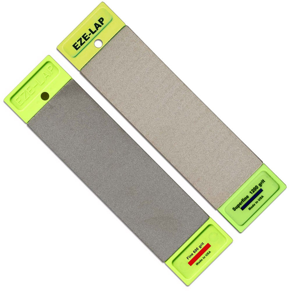 Eze-Lap Doubled Sided Diamond Sharpening Stone Fine Super Fine 600 & 1200 Grit