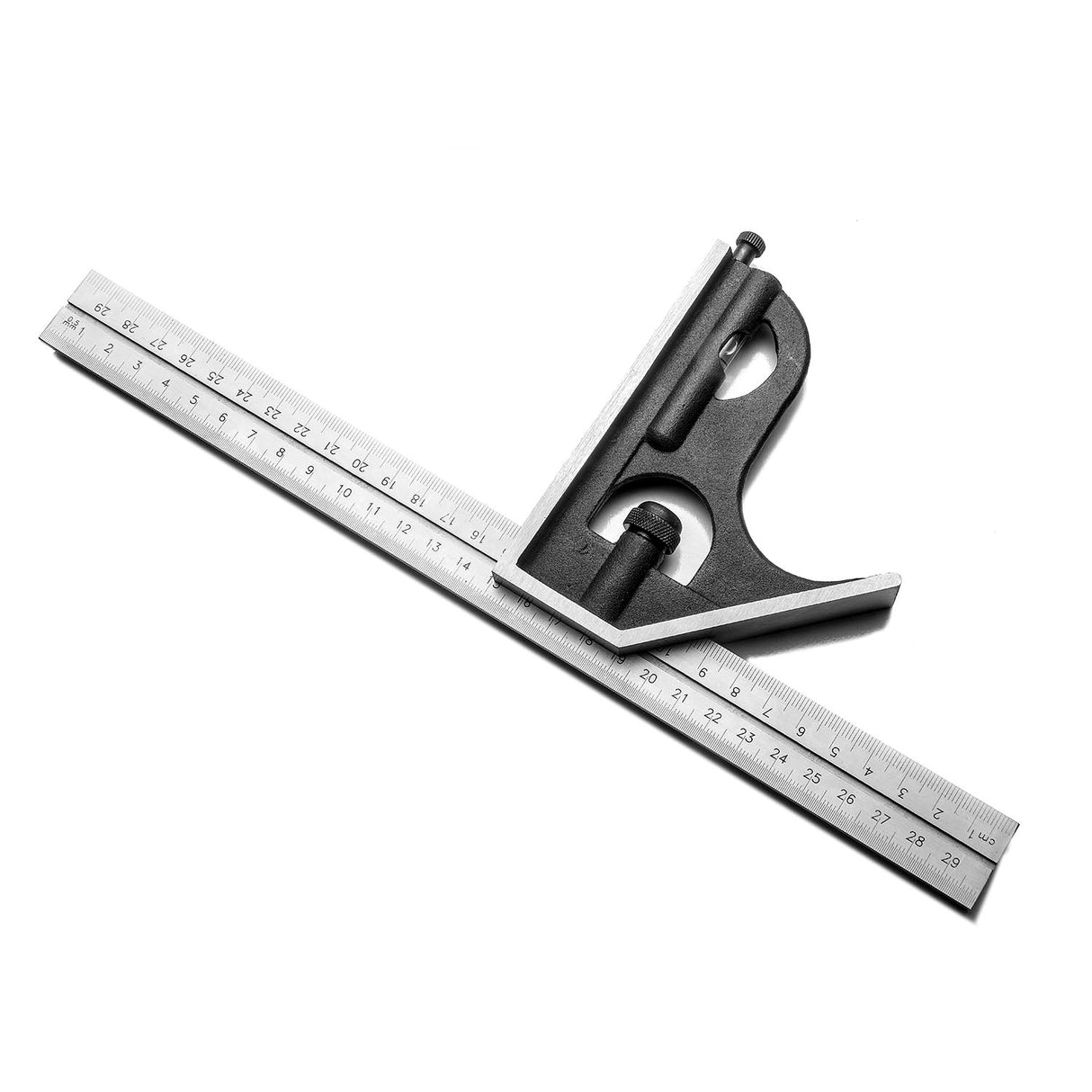 iGaging Four Piece Combination Square Set with Ruler, Try Square, Protractor & Centre Head