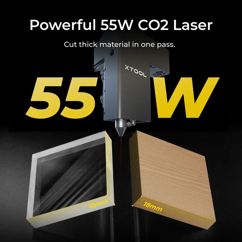 xTool P2 55W Desktop CO2 Laser Cutter & Engraver All-in-One Set