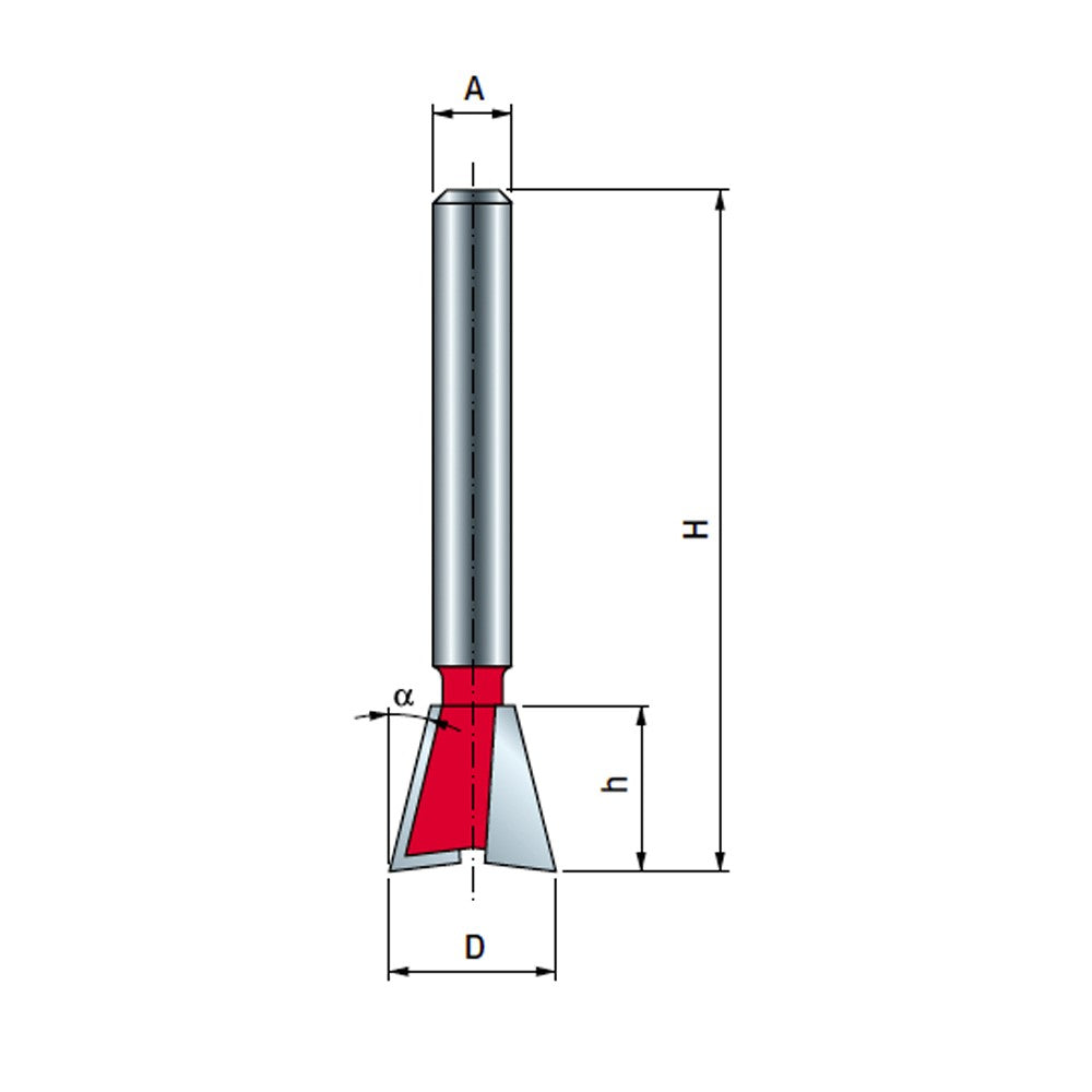 Freud Dovetail Router Bits 14 Degree Angle 1/4in Shank