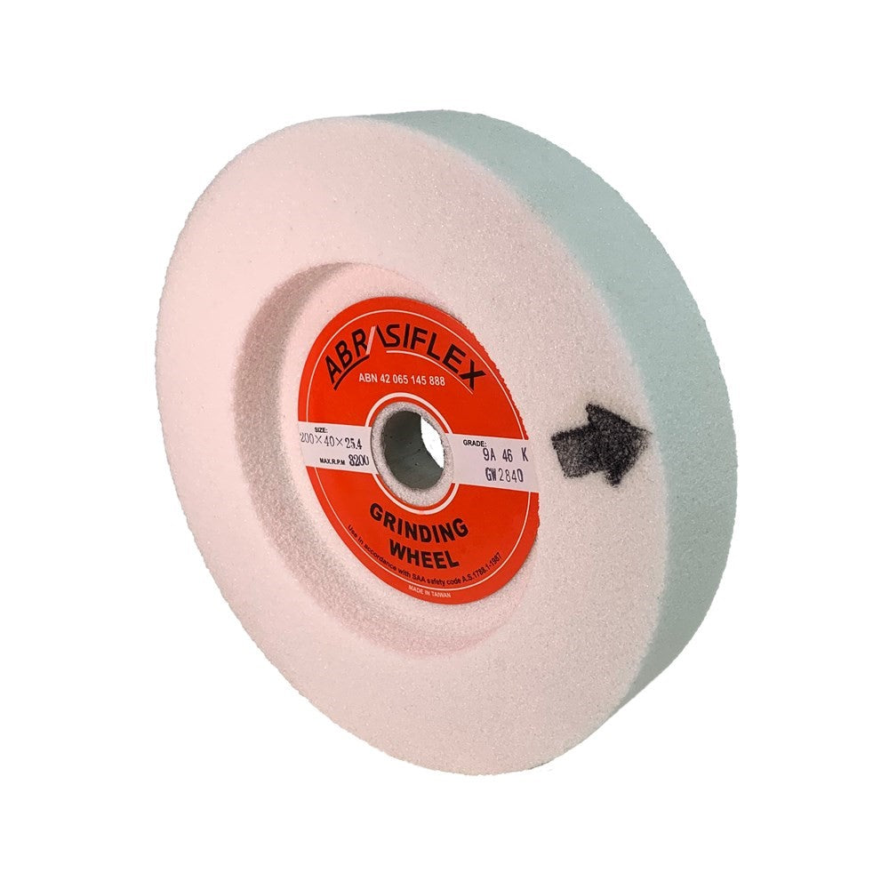 Abrasiflex Aluminium Oxide Wheels 200 x 25mm for Bench Grinders