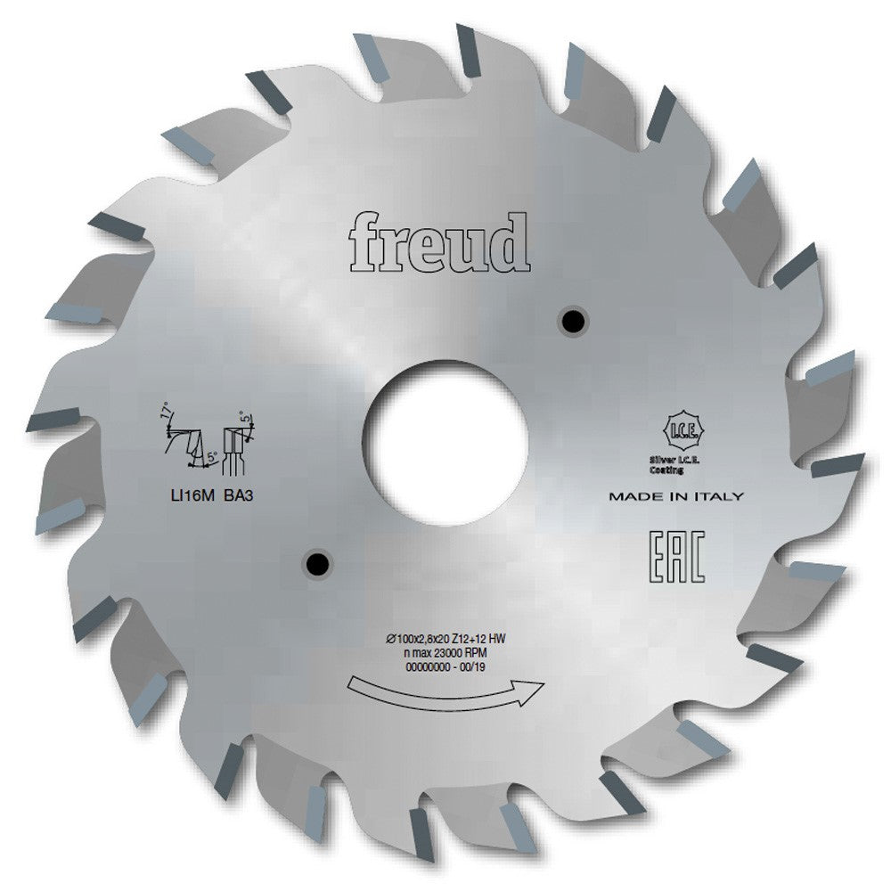 Freud Adjustable Scoring Saw Blade 100mm Diameter 20mm Bore