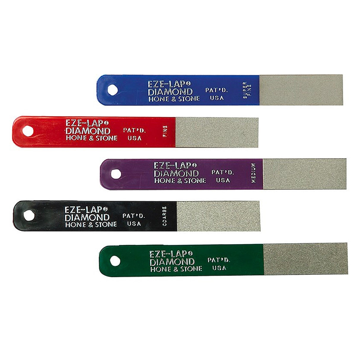 Eze-Lap Diamond Hand Lap Set of Five 50 x 20mm