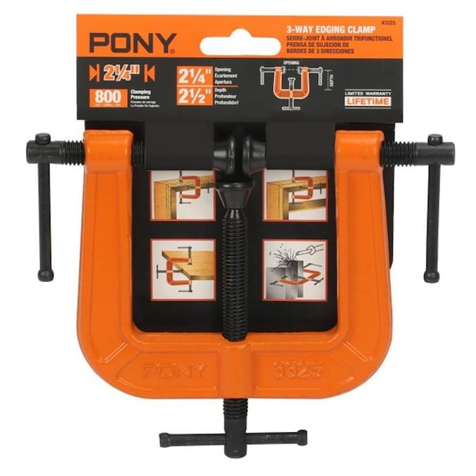 Pony Jorgensen Set of 4 Three-Way Edging Clamps for Edge Banding