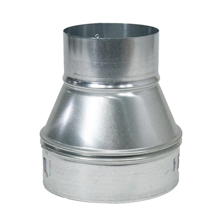 Sherwood Metal Reducer Fitting 8in (203mm) to 6in (152mm) for Dust Extraction