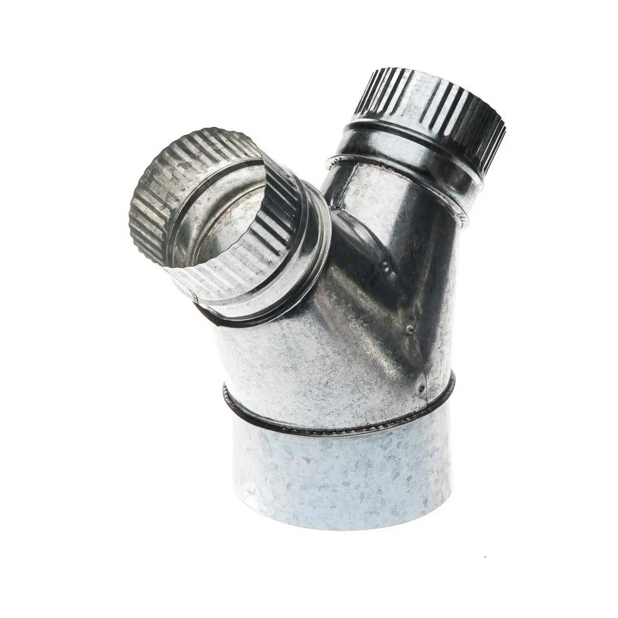 Sherwood Metal Y-Connector Reducer Fitting 6in (152mm) to 2x 4in (102mm) for Dust Extraction