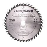 Torquata General Purpose Circular Saw Blade suits Circular Power Saws 250mm Diameter 30mm Bore