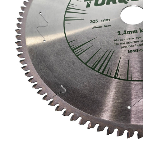 Torquata Fine Finish Circular Saw Blade suits Mitre Saws 305mm Diameter 30mm Bore