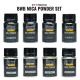 Starbond Black, White & Brown Mica Powder Pigment Set of 24 Colours 10g