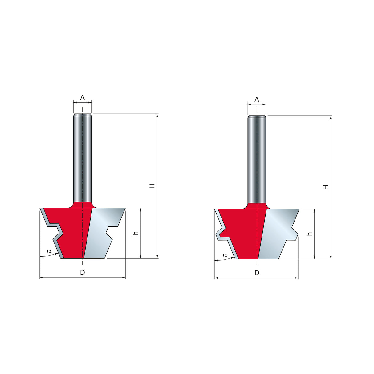 Freud Lock Mitre Router Bit Set 22.5 Degree Angle 1/2in Shank