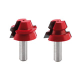 Freud Lock Mitre Router Bit Set 22.5 Degree Angle 1/2in Shank