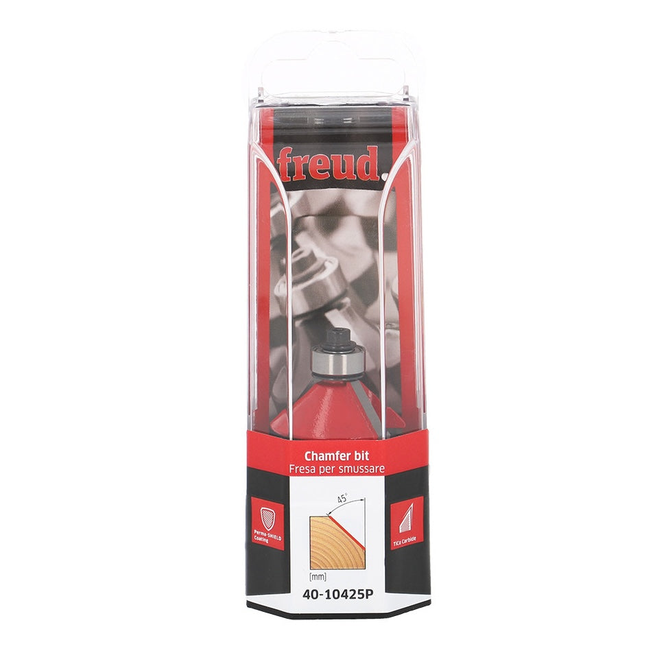 Freud Chamfer Router Bits 45 Degree Angle 1/4in Shank