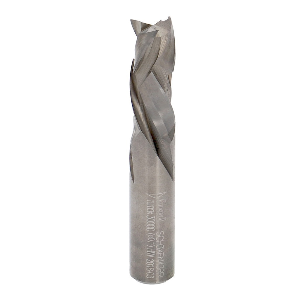 Freud Triple-Flute Compression CNC Router Bits 1/2in Diameter 26mm Cutting Height 1/2in Shank Solid Carbide