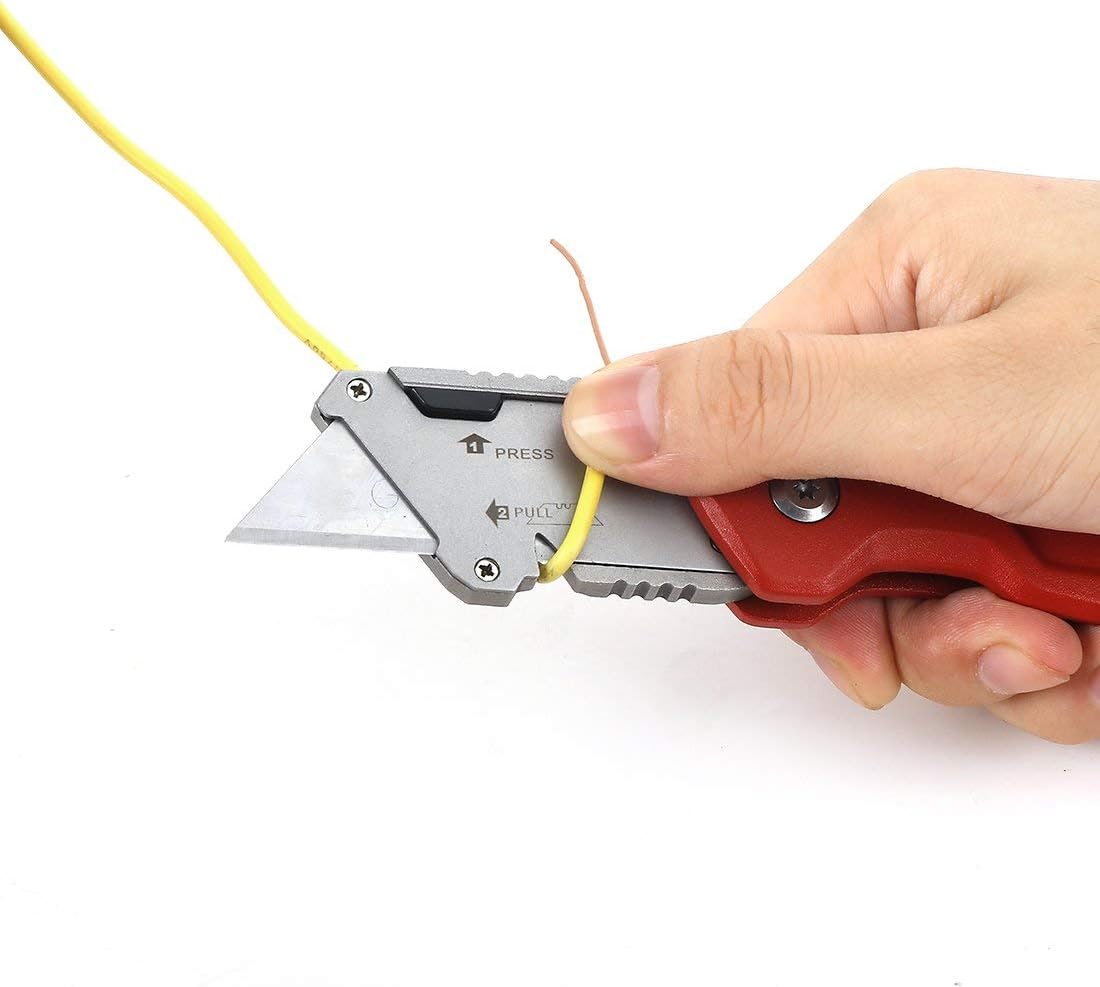 Goldblatt Heavy-Duty Folding Utility Knife with Wire Stripper