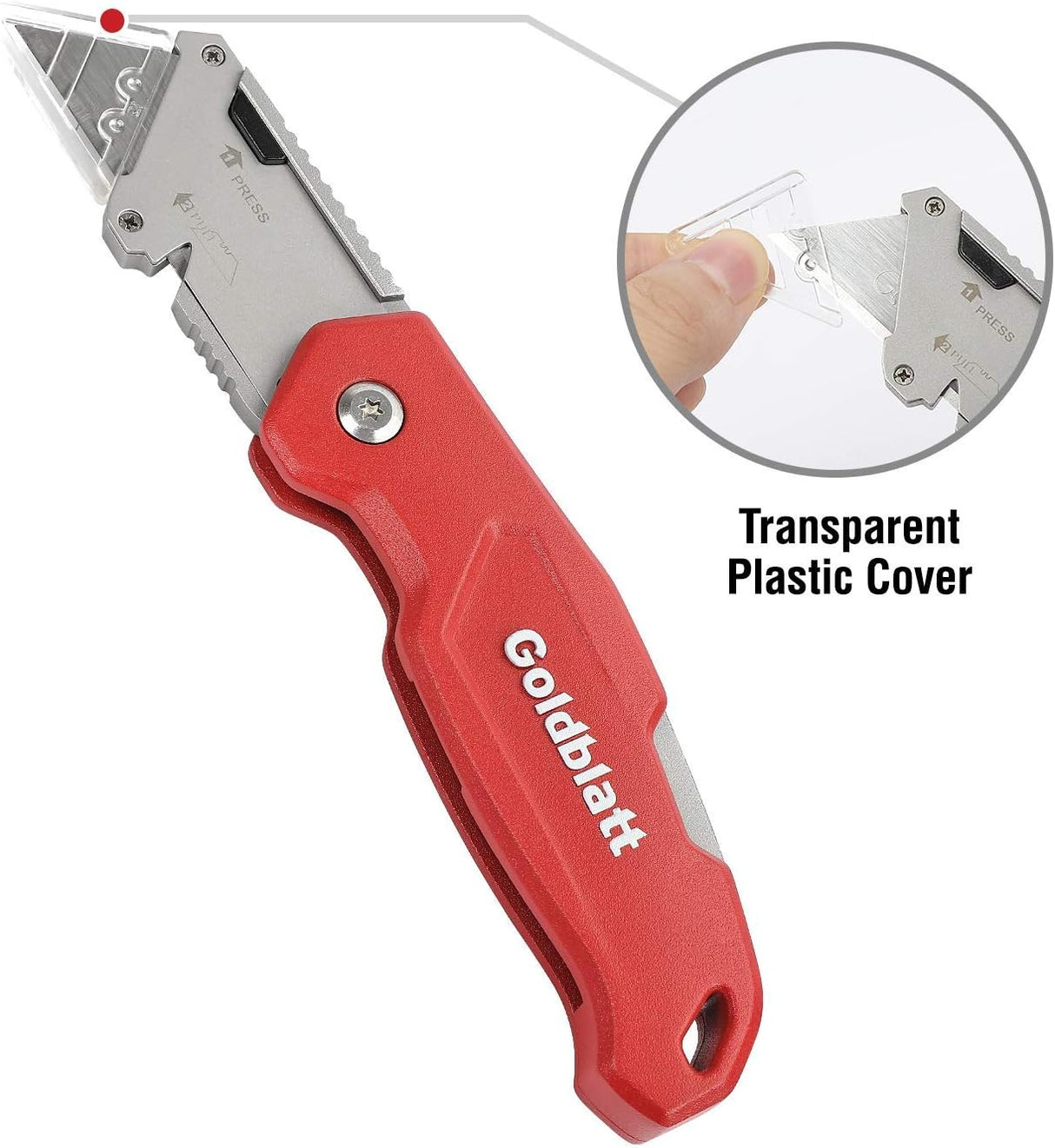 Goldblatt Heavy-Duty Folding Utility Knife with Wire Stripper