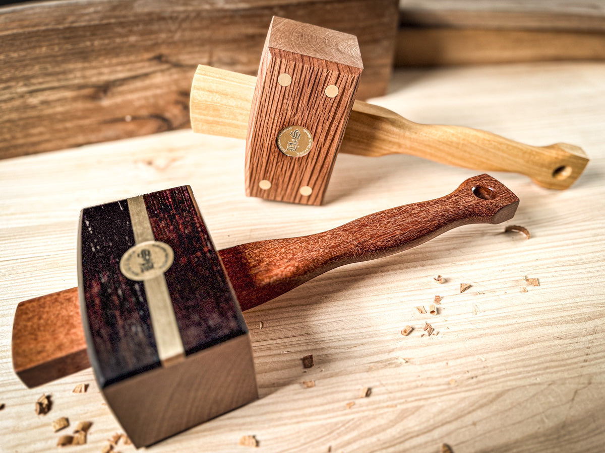 Harold & Saxon Deluxe Carpenters Mallet Coachwood and Exotic Timber Head