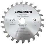 Torquata Flat Top Circular Saw Blade 203X30mm 24T 4mm Kerf