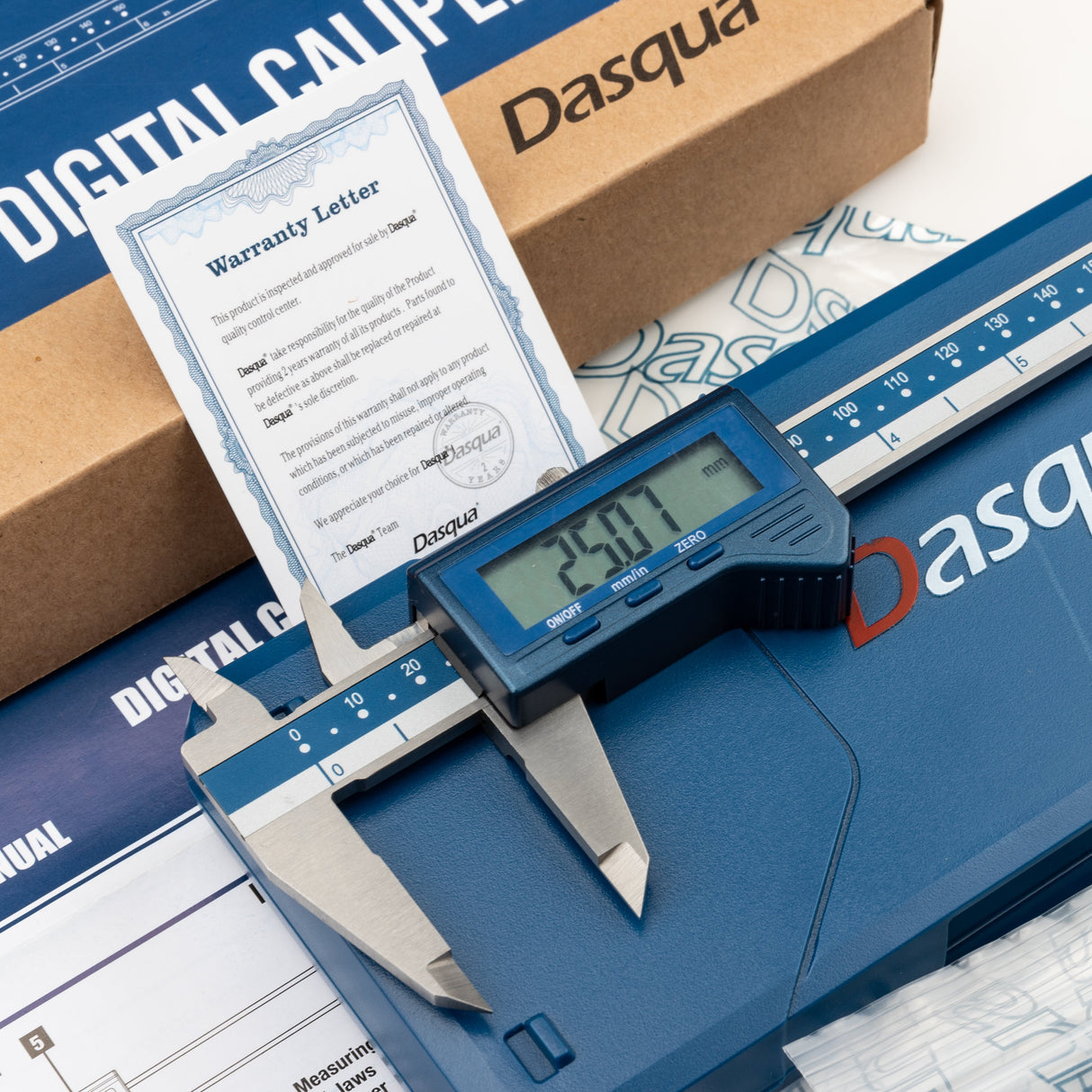 Dasqua Digital Vernier Caliper 150mm 6in Long Metric & Imperial with Case