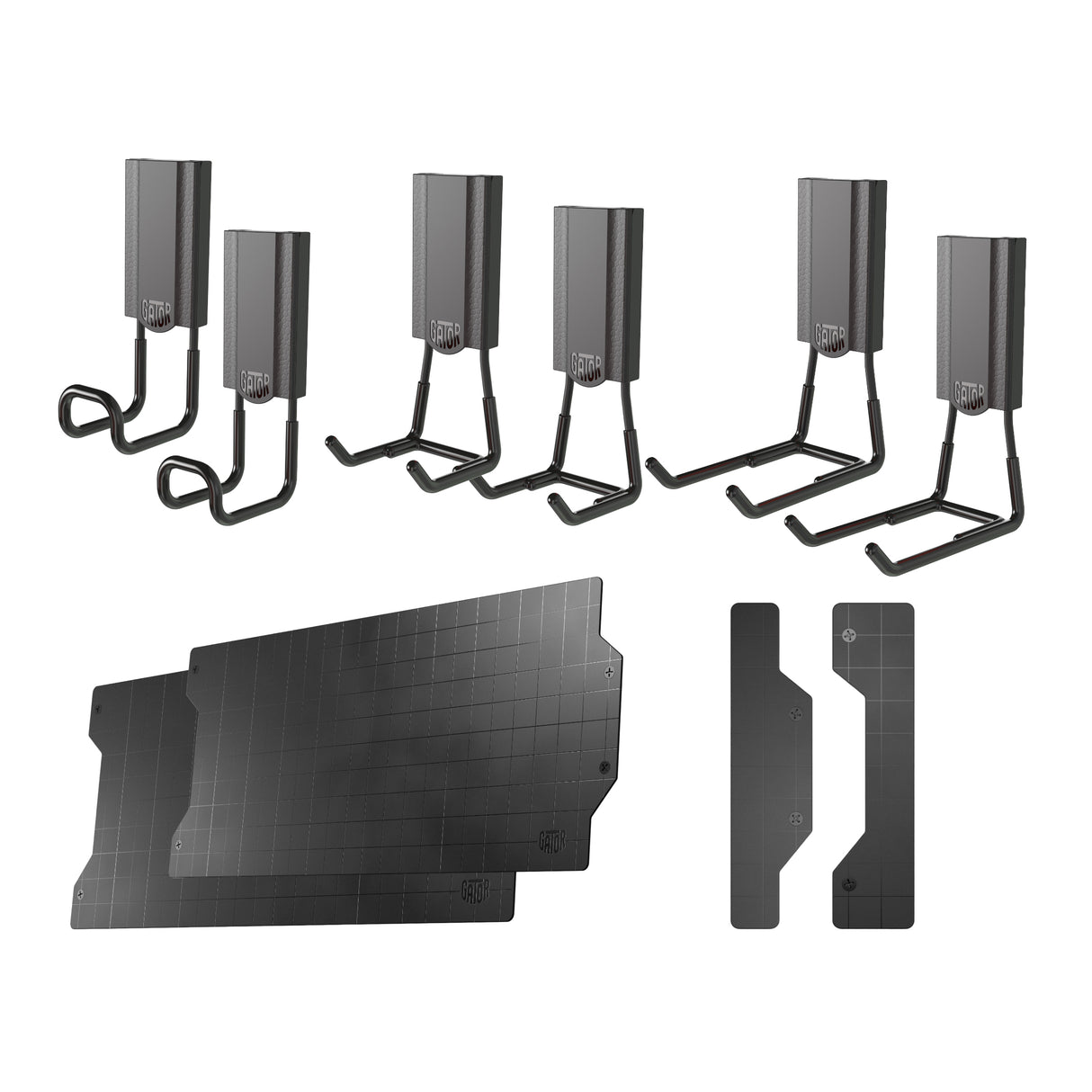 Gator Magnetics 9-Piece Wall Storage & Organisation Intro Kit Black