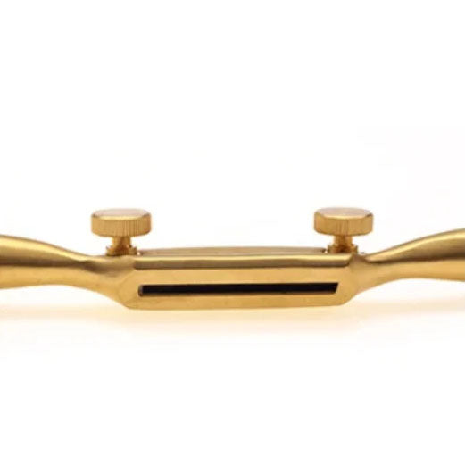 Luban Flat Sole Spokeshave Cast Bronze Body Wooden Handles