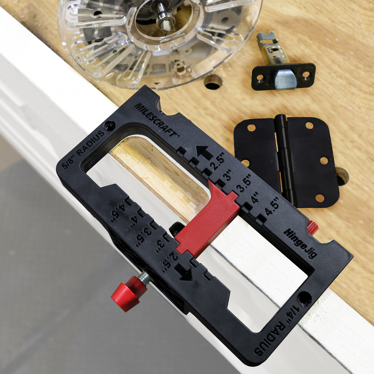 Milescraft HingeJig Self-Clamping Door Hinge & Latch Router Jig