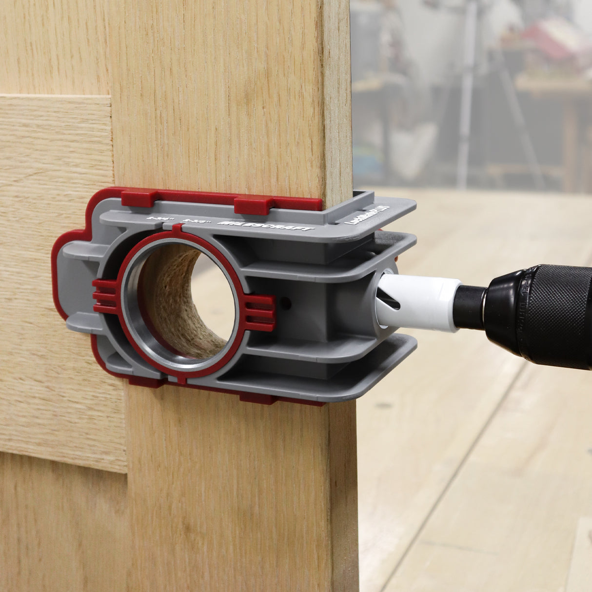 Milescraft LockMatePLUS Self-Clamping Lock & Knob Installation Jig