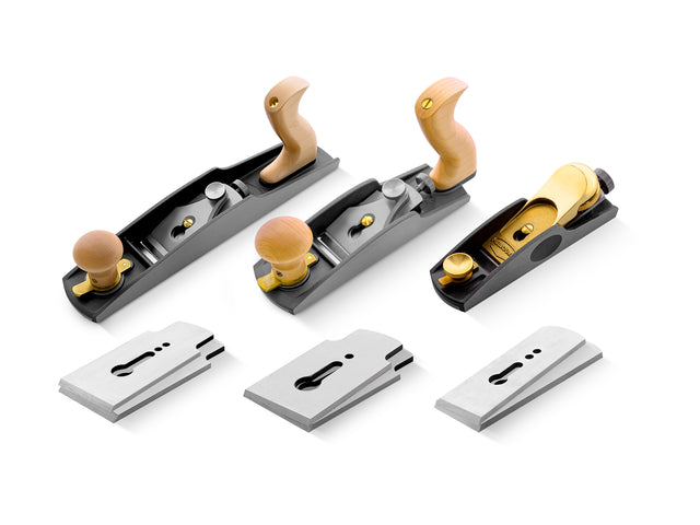 Melbourne Tool Company Low Angle Block, Jack Hand & Smoothing Plane Set Plus Blades