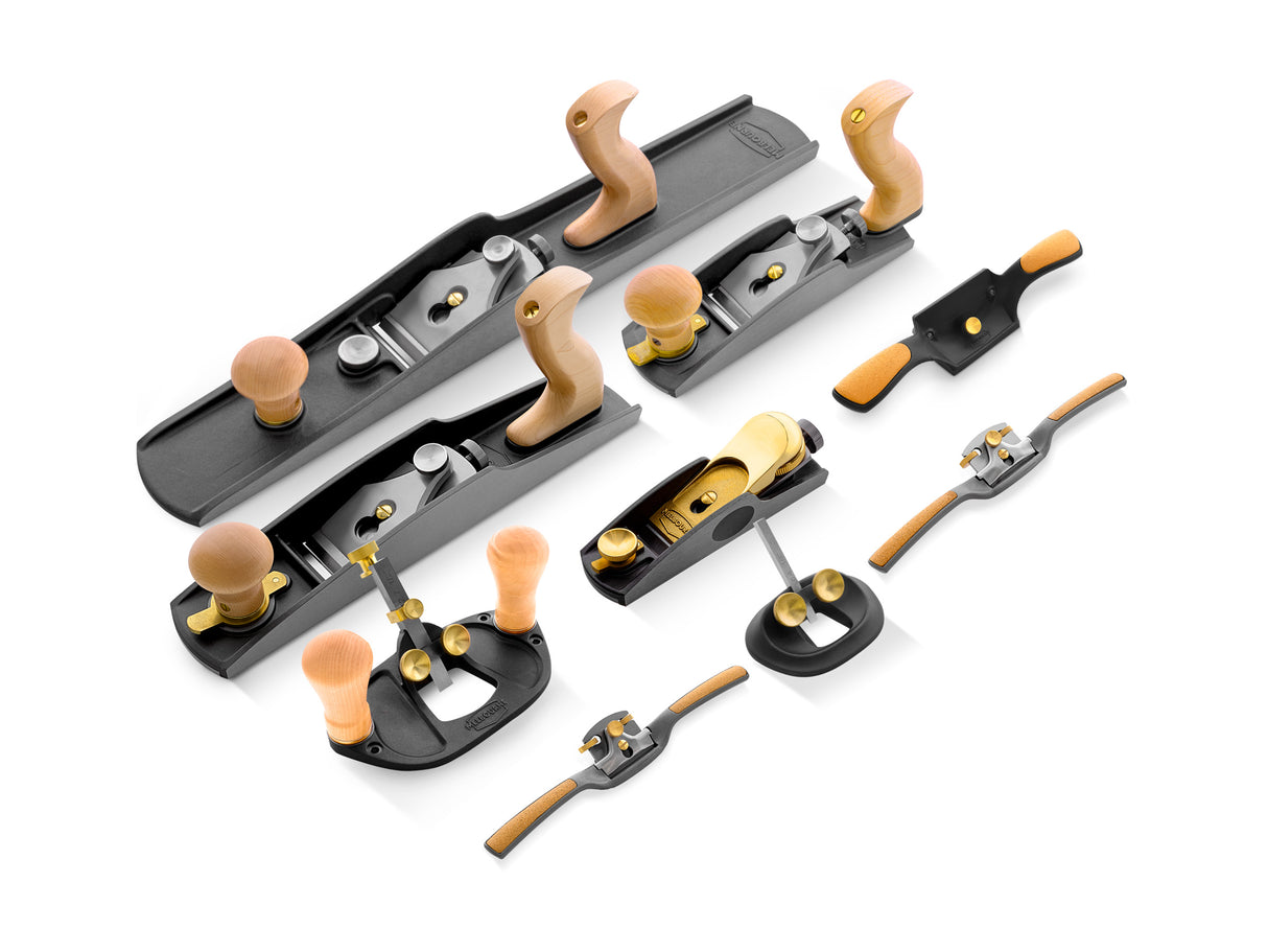 Melbourne Tool Company Set of Nine Hand Planes & Tools Plus Blades