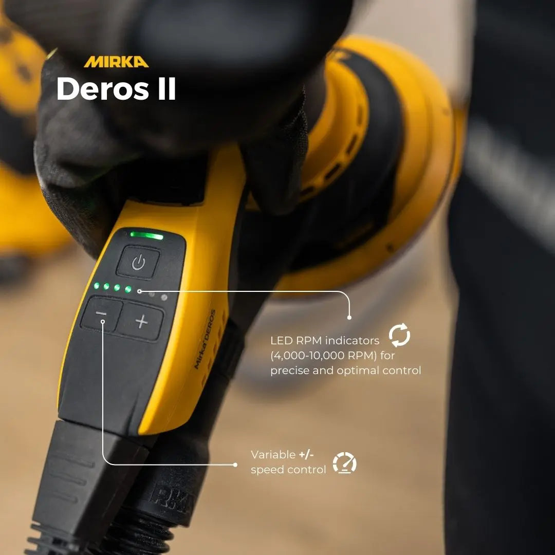 Mirka DEROS II Random Orbital Sander 150mm 5.0mm Orbit 650CV