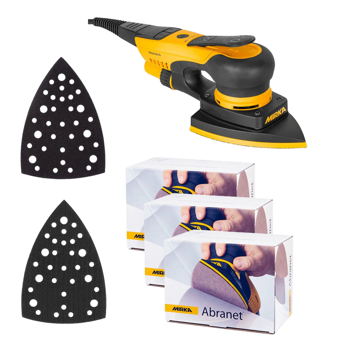 Mirka DEOS DELTA Orbital Corner Sander Bundle