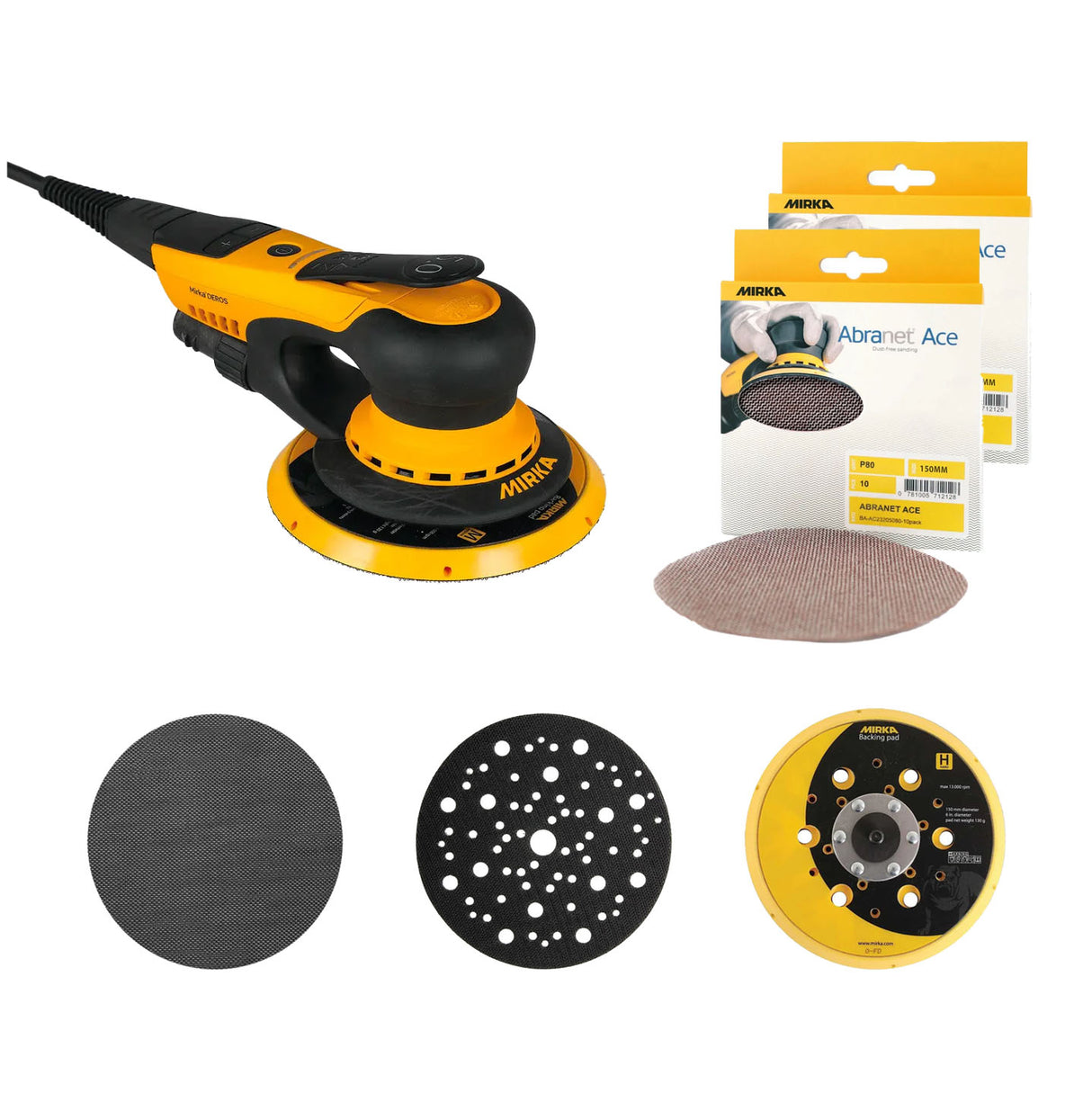 Mirka DEROS 2.5mm Random Orbital Sander 150mm Bundle