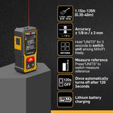 Prexiso Mini Laser Measure 40m Metric/Imperial Rechargeable