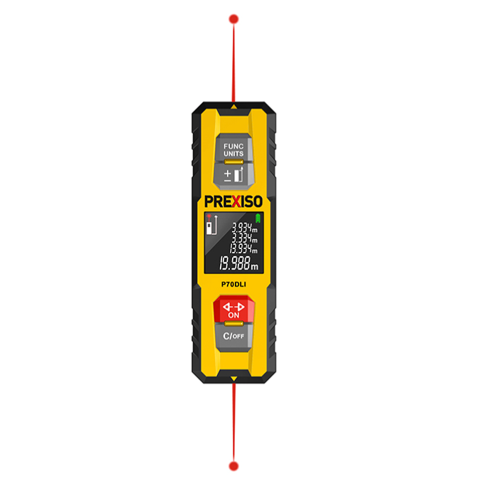 Prexiso Bi-Directional Laser Measure 70m Metric/Imperial Rechargeable