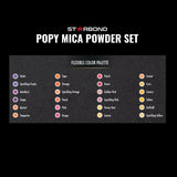 Starbond Purple, Orange, Pink & Yellow Mica Powder Pigment Set of 24 Colours 10g