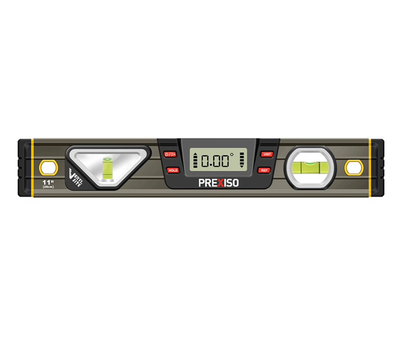 Prexiso Digital Spirit Levels with 360 Degree Angle Measurement