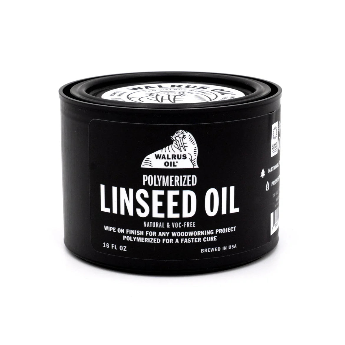 Walrus Oil Polymerised Linseed Oil Natural Wood Finish 473mL