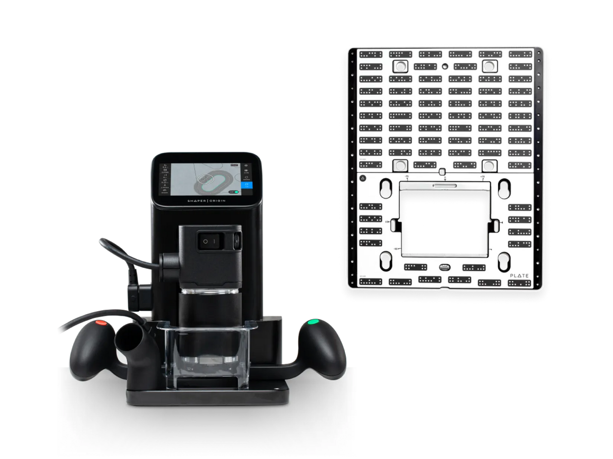 Shaper Tools Origin Handheld CNC Router plus Plate Bundle