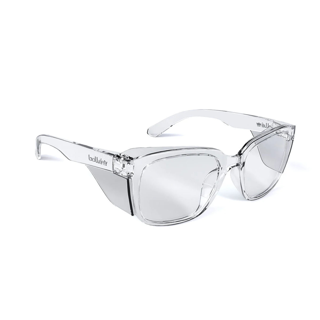 Bollé Safety STKS 410 Safety Glasses Clear Lens with Clear Frame