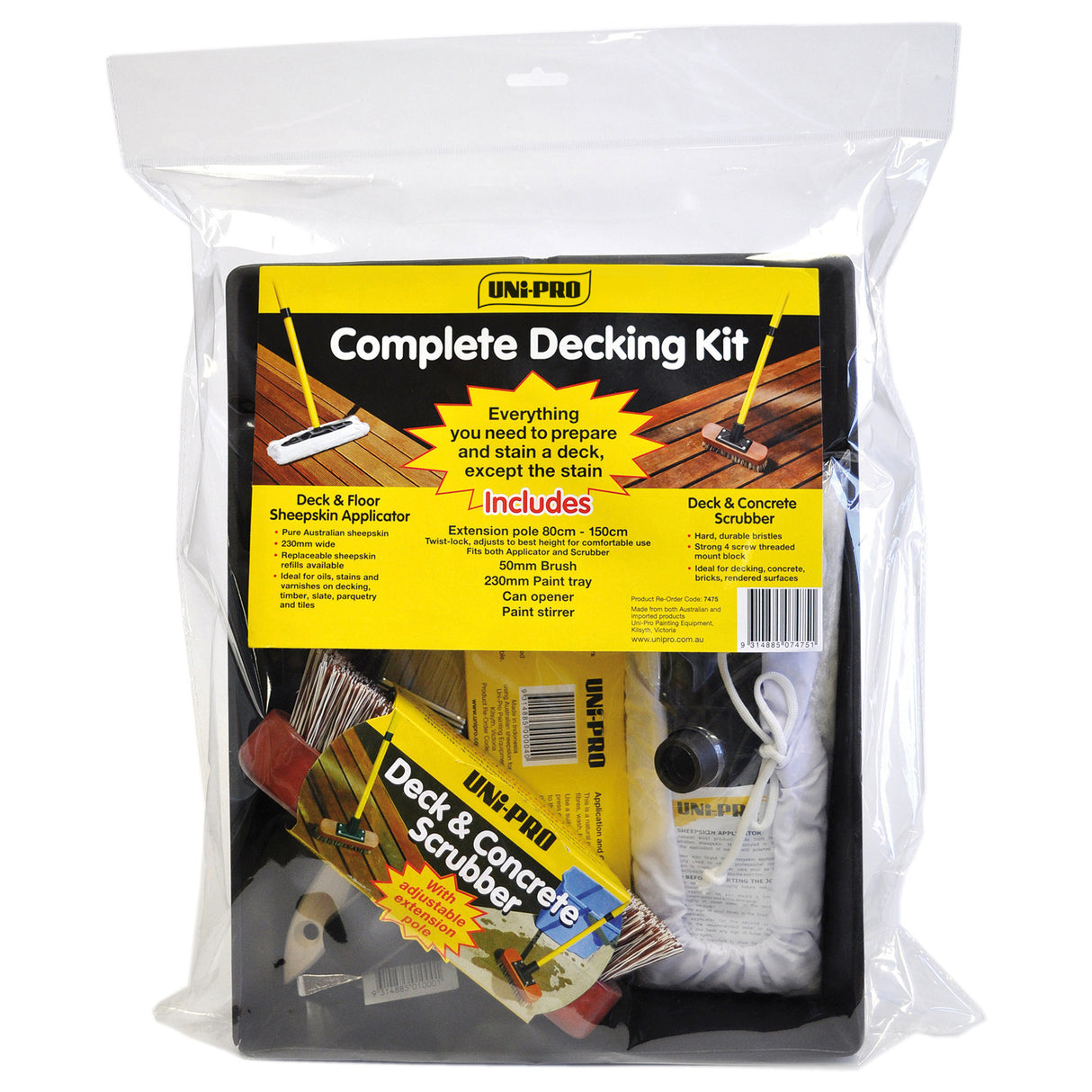 UniPro 7-Piece Complete Decking Preparation & Finishing Kit