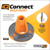 Work IQ Connect Hands-Free Accessory System with 3 Bench Mounts