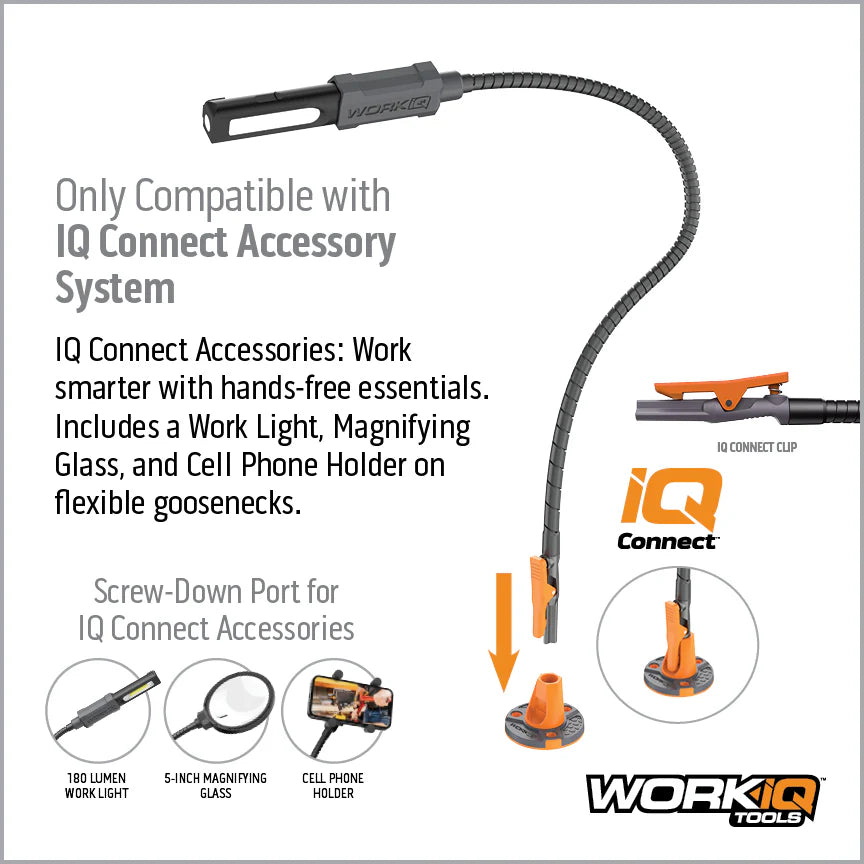 Work IQ Connect Hands-Free Accessory System with 3 Bench Mounts