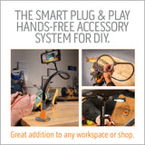 Work IQ Connect Hands-Free Accessory System with 3 Bench Mounts