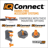 Work IQ Connect Hands-Free Accessory System with 3 Bench Mounts