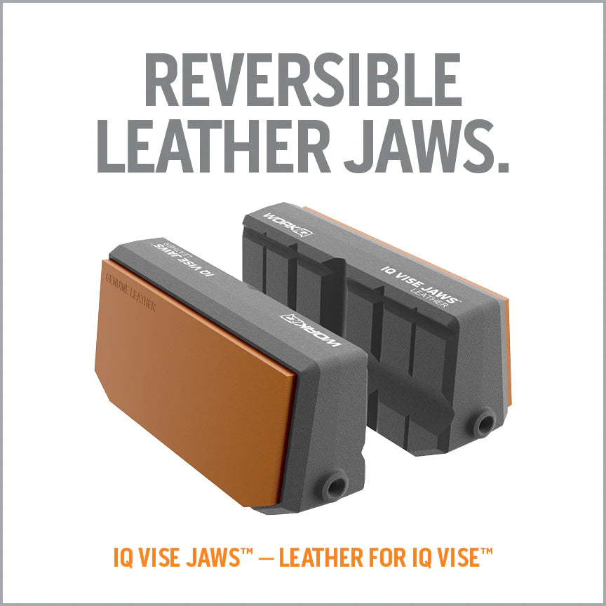 Work IQ Vise Jaw Sleeves with Leather